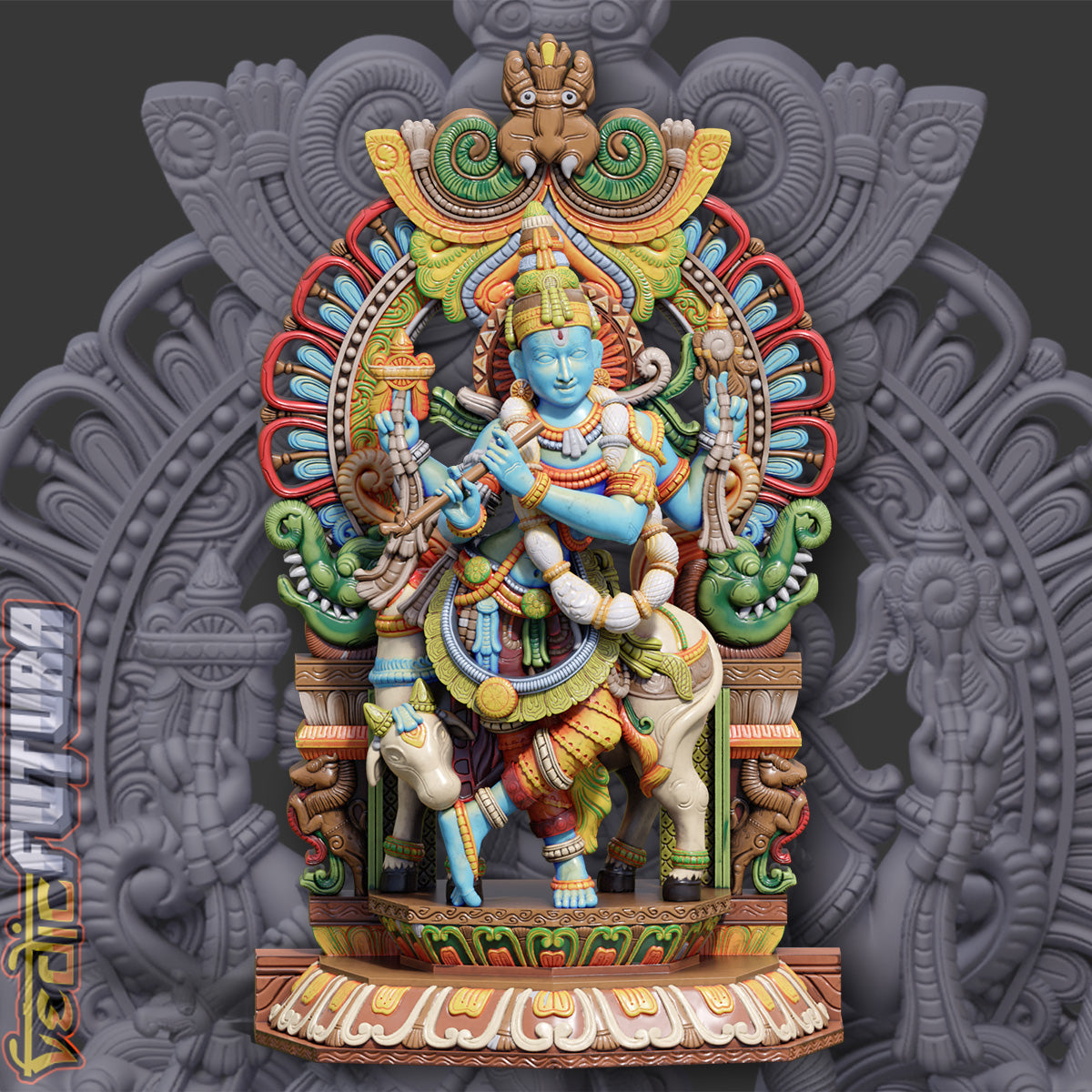 Venu Gopala under the Makara Torana