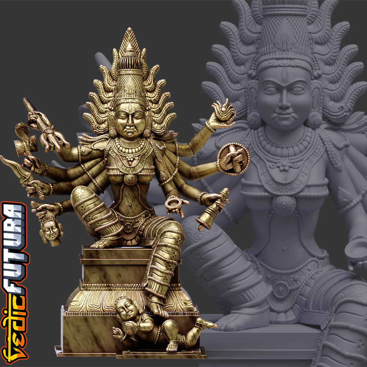 Kali Crushing Apasmara
