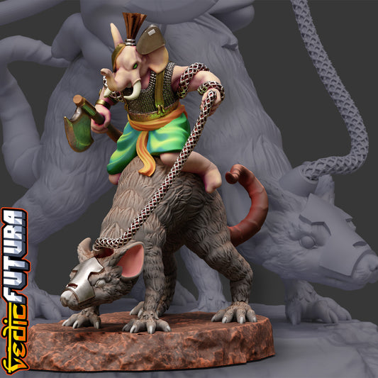 Parashu Ganapati: Astride the War-Rat