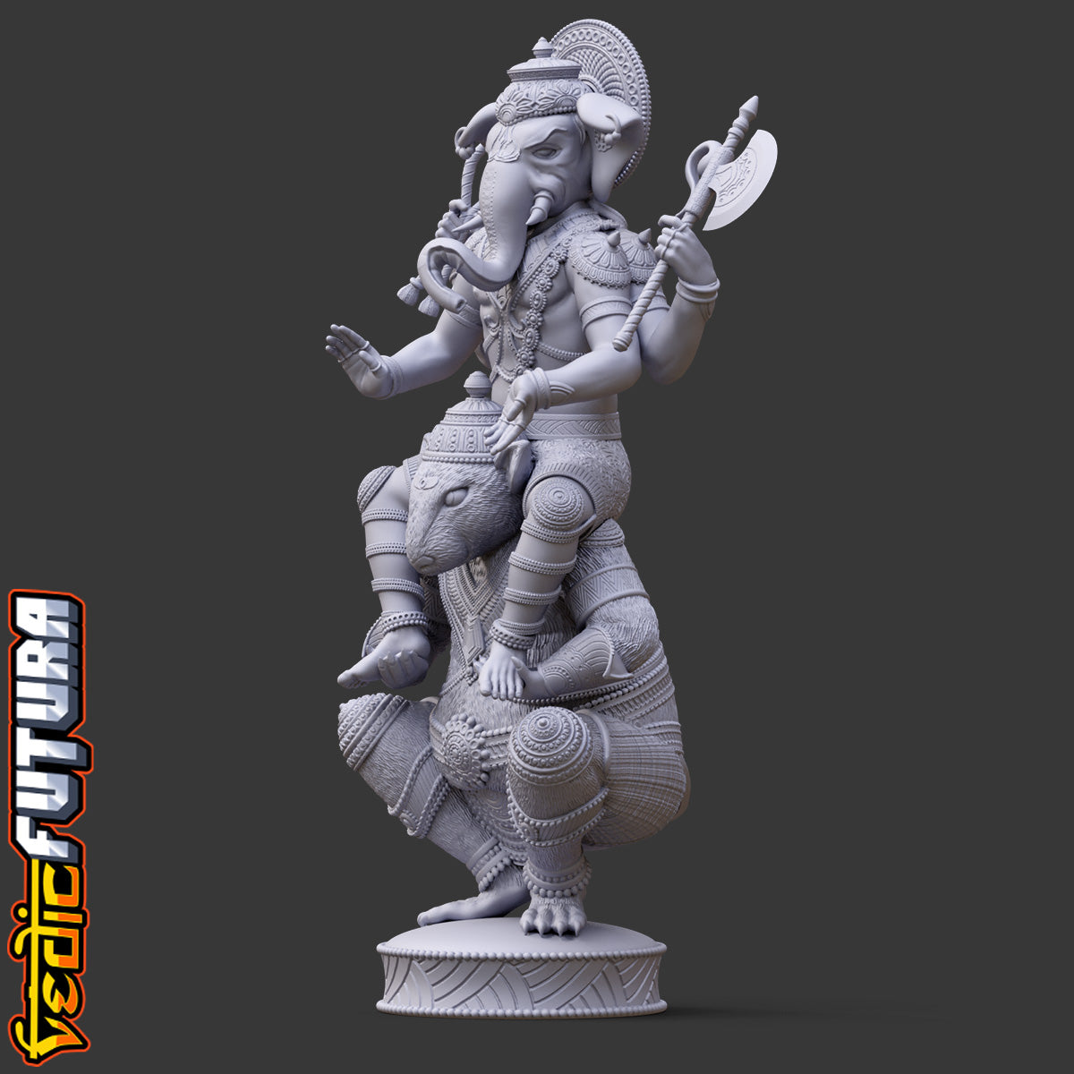 Guardian of Gateways: Ganesh Astride the Rat