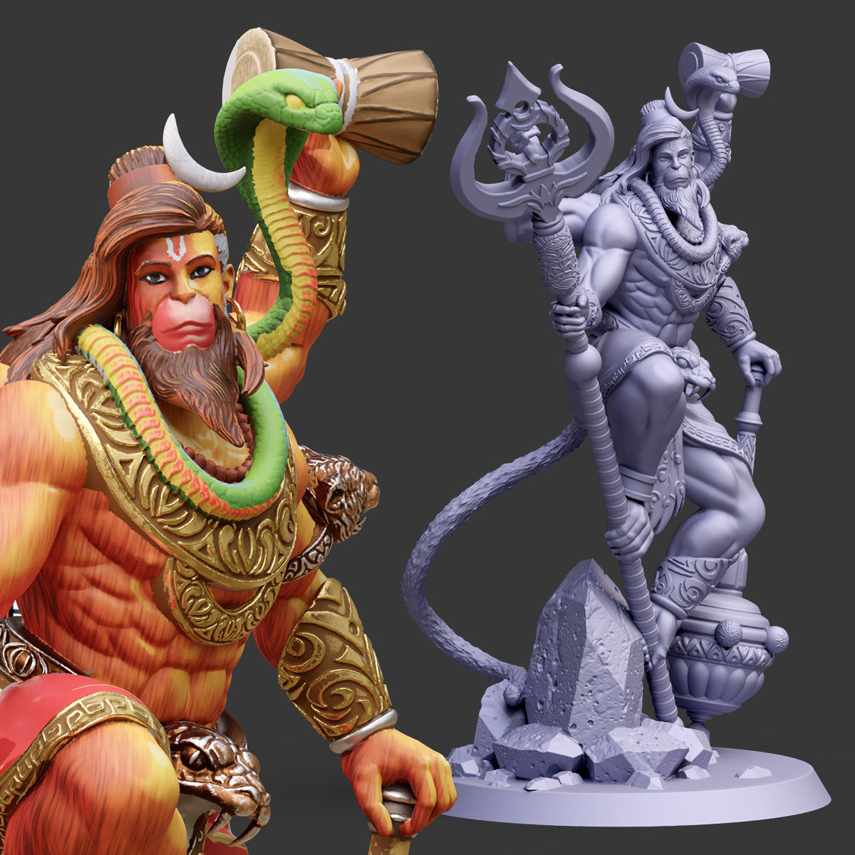 Rudra-Anjaneya: The Shiva–Hanuman Composite