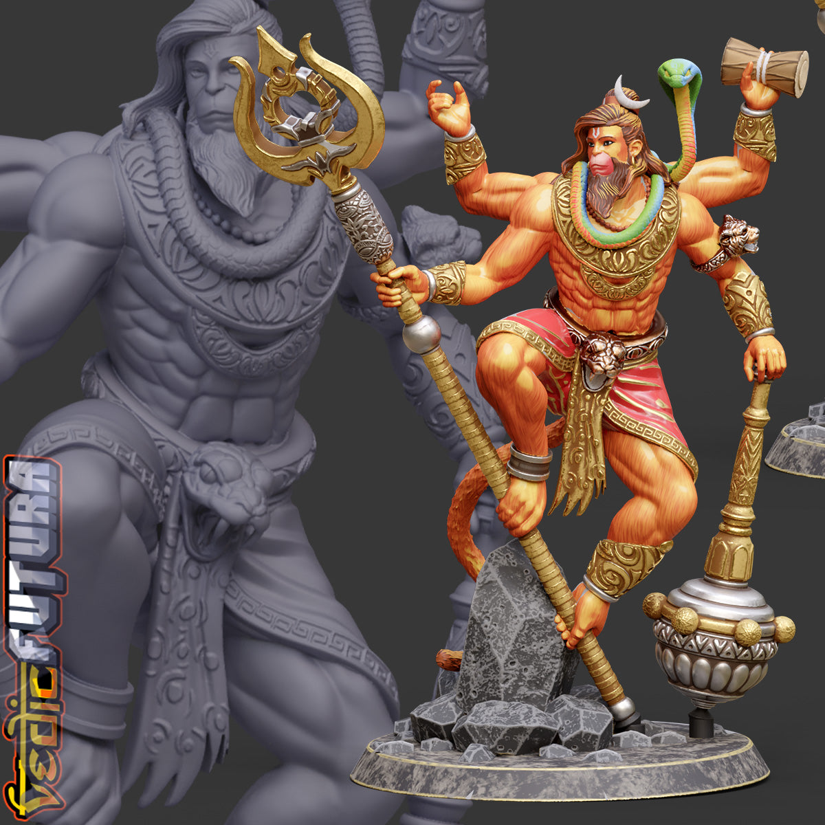 Rudra-Anjaneya: The Shiva–Hanuman Composite
