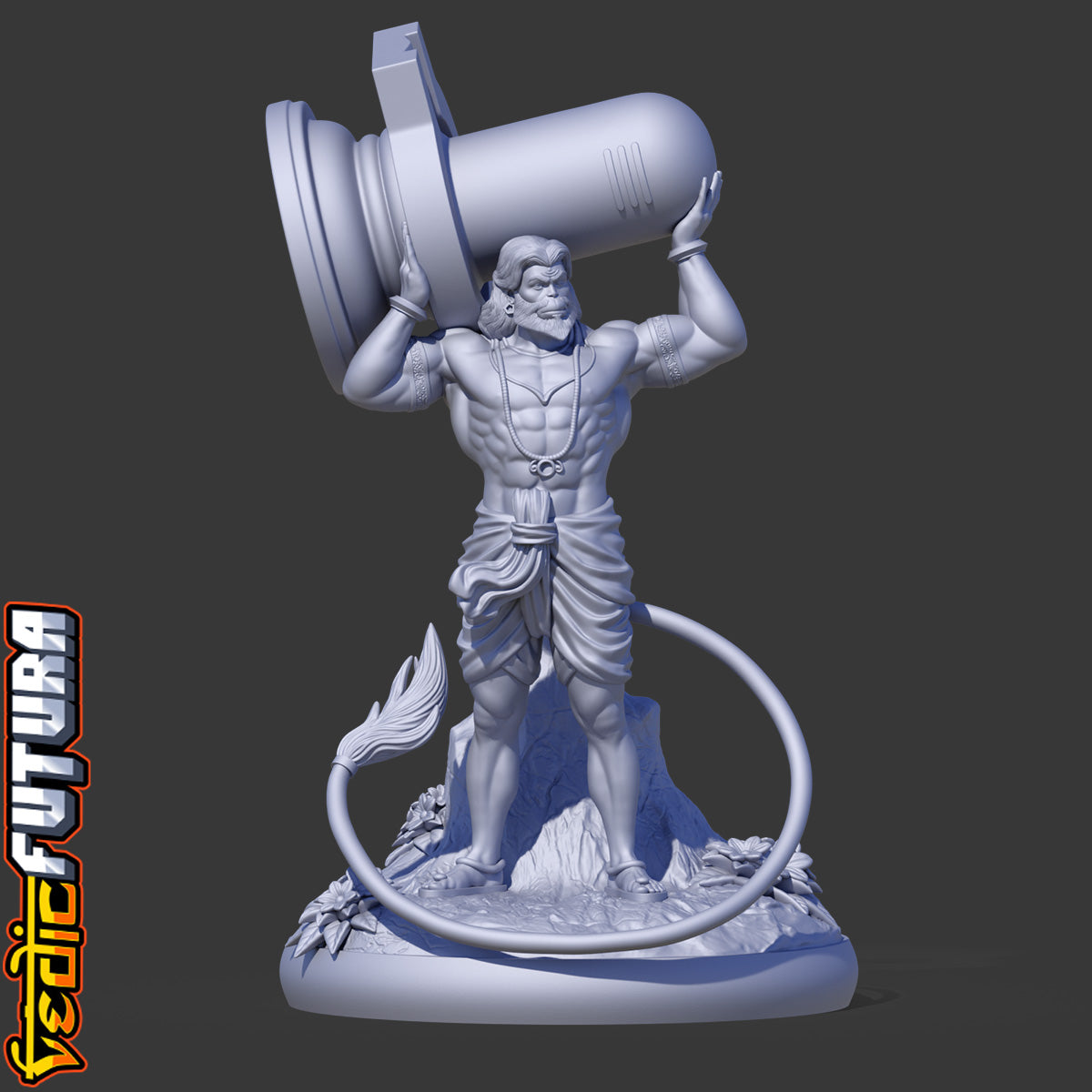 Hanuman Bearing the Shiva Lingam