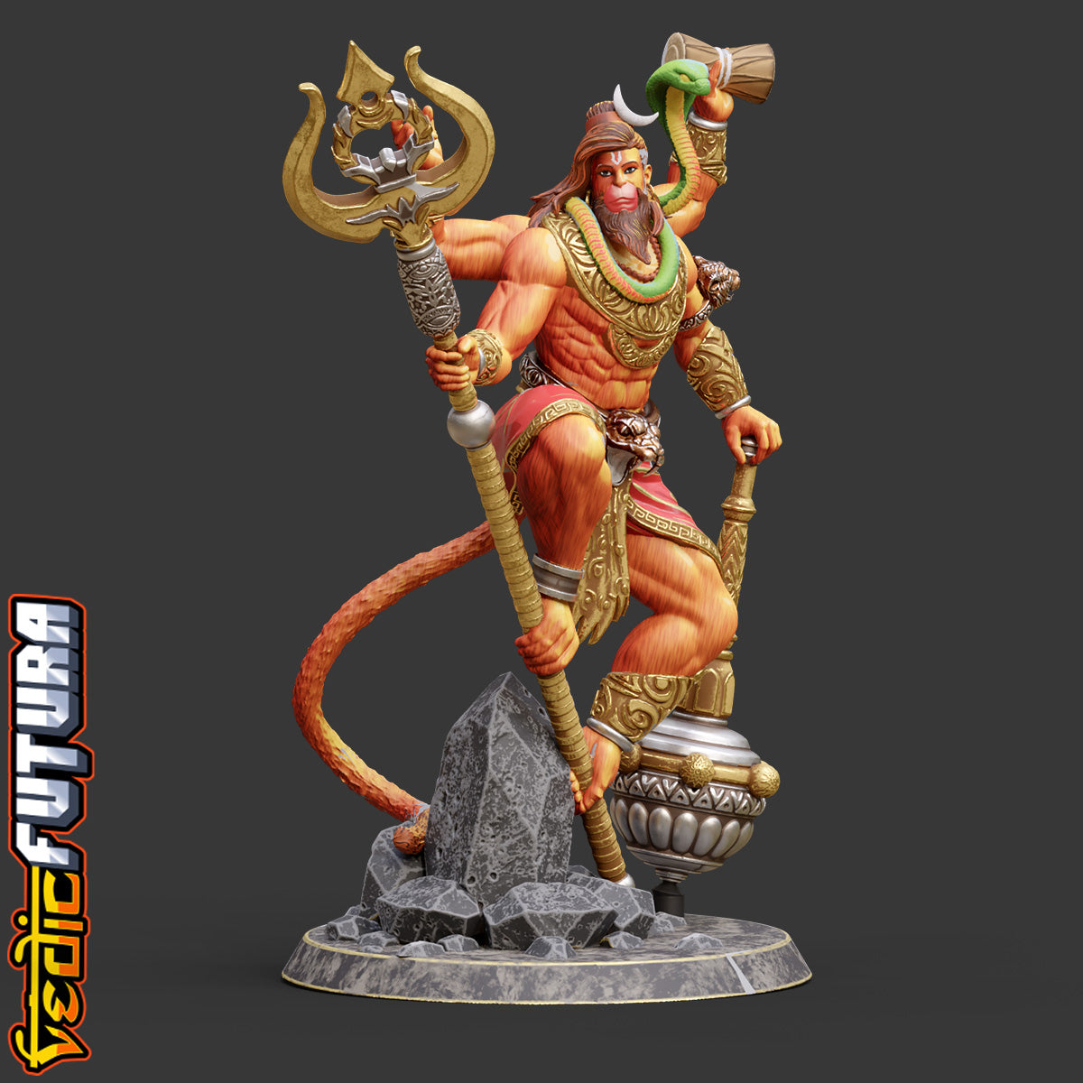 Rudra-Anjaneya: The Shiva–Hanuman Composite