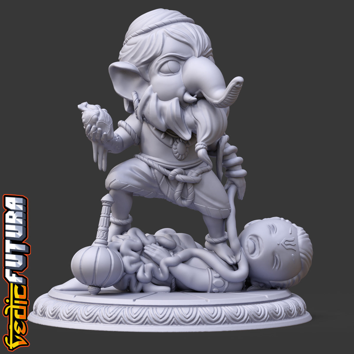 Chibi Narasimha Ganapati: Slayer of Hiranyakashipu