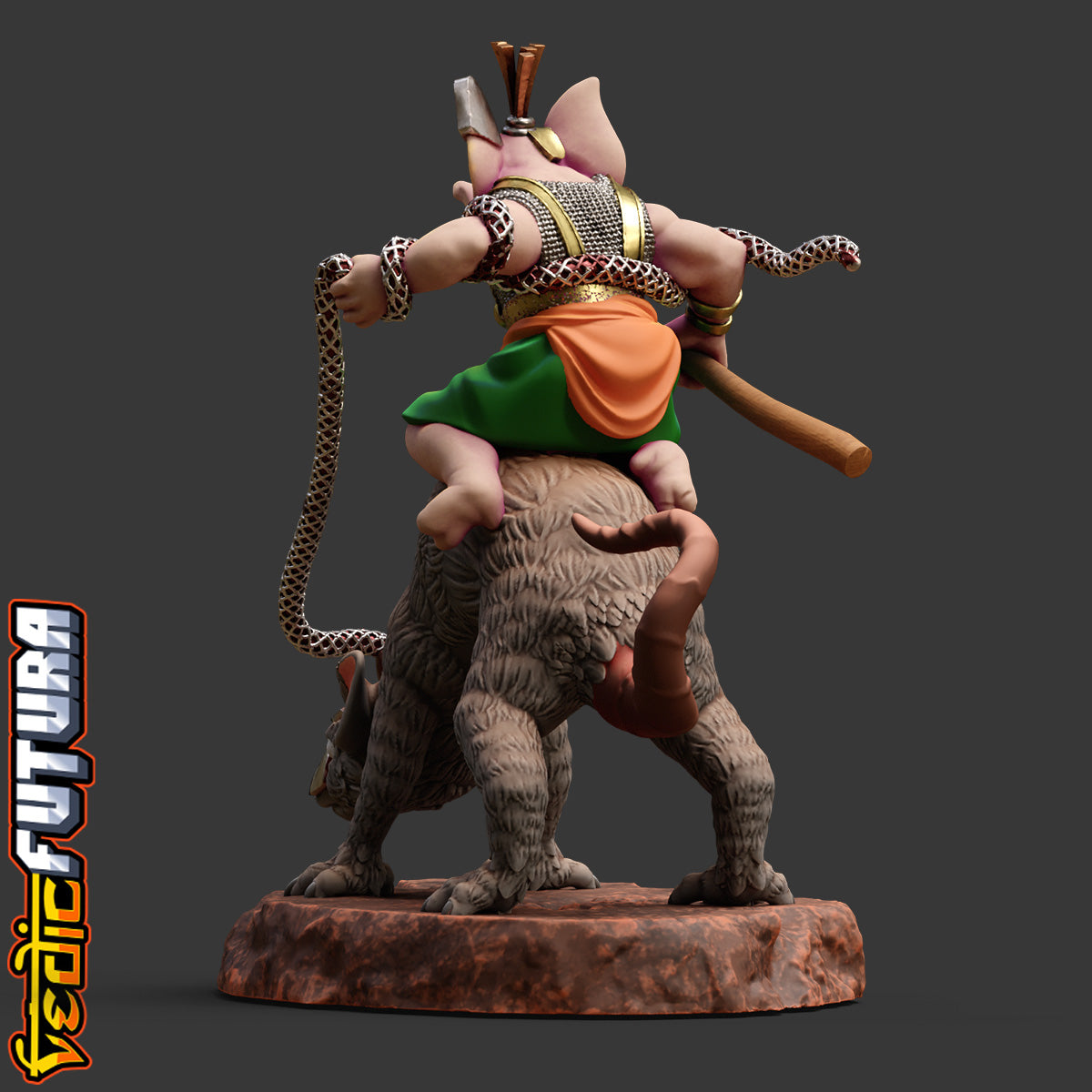 Parashu Ganapati: Astride the War-Rat