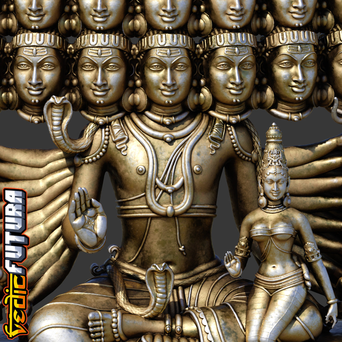 Shiva as the Universe: The 25-Headed Maha SadaShiva
