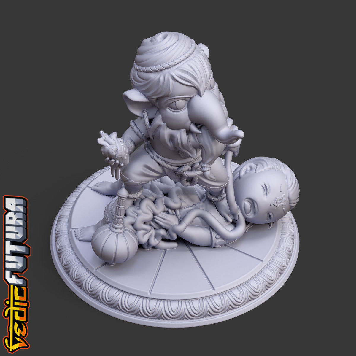 Chibi Narasimha Ganapati: Slayer of Hiranyakashipu