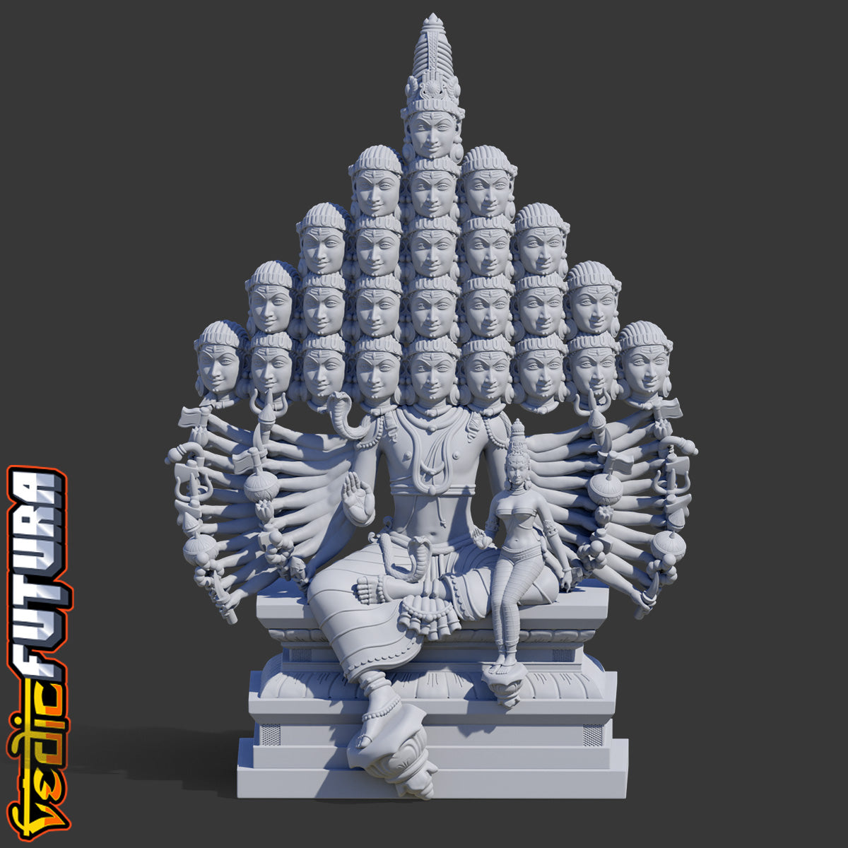 Shiva as the Universe: The 25-Headed Maha SadaShiva