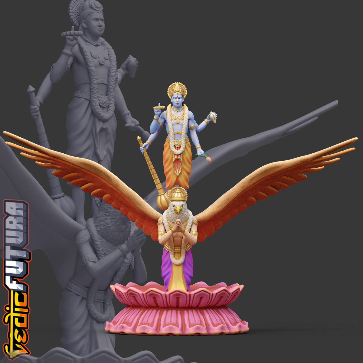 Vishnu on Garuda