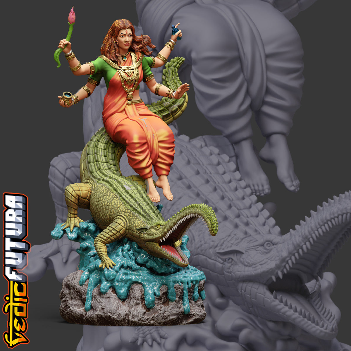 Makara-Vahana Ganga: Guardian of the Waters