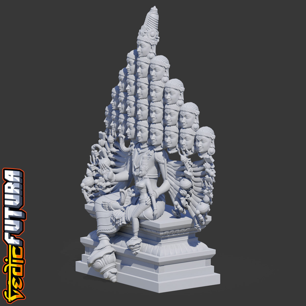 Shiva as the Universe: The 25-Headed Maha SadaShiva