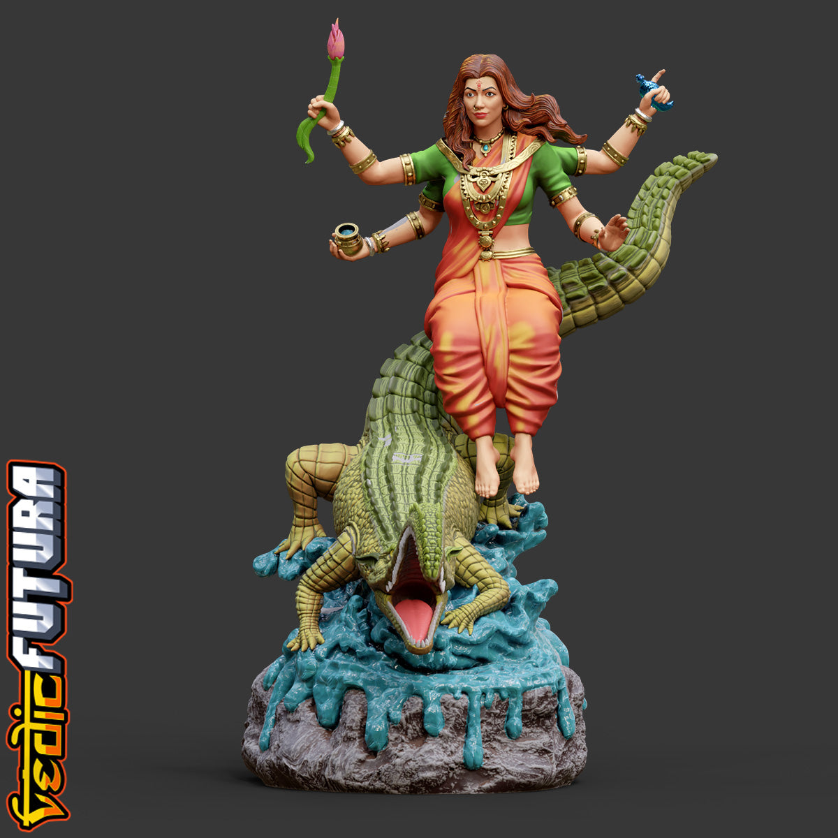 Makara-Vahana Ganga: Guardian of the Waters