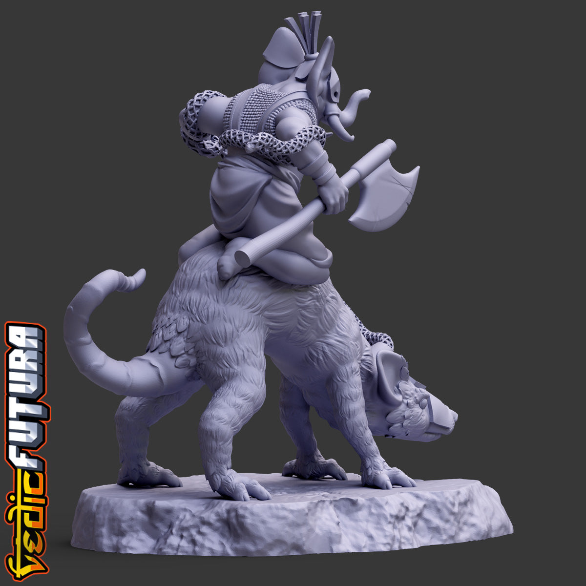 Parashu Ganapati: Astride the War-Rat