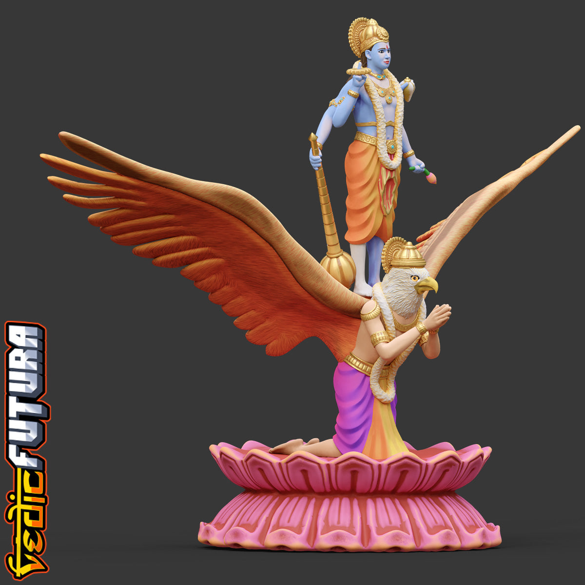 Vishnu on Garuda