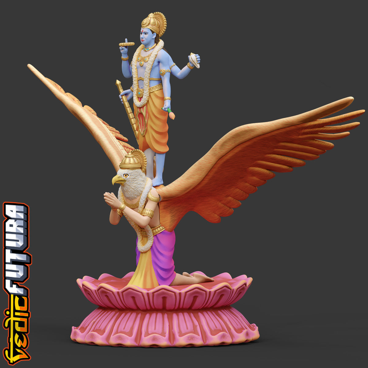 Vishnu on Garuda