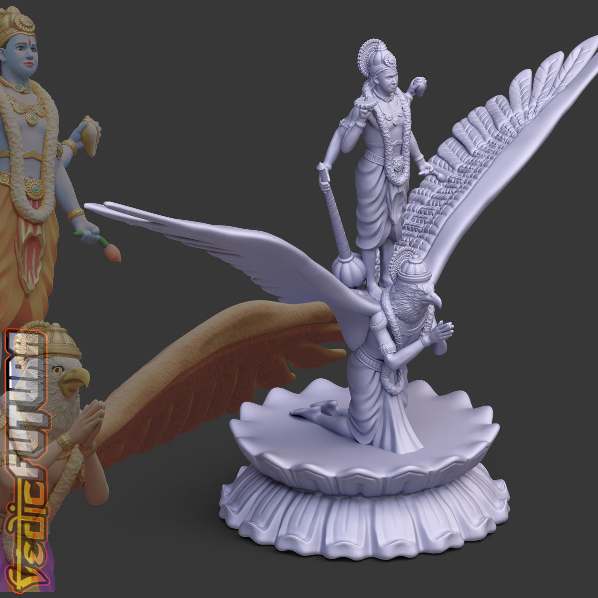 Vishnu on Garuda