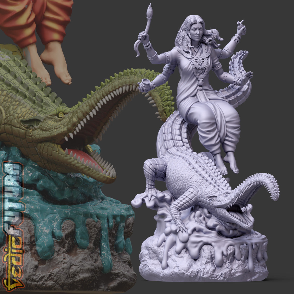 Makara-Vahana Ganga: Guardian of the Waters