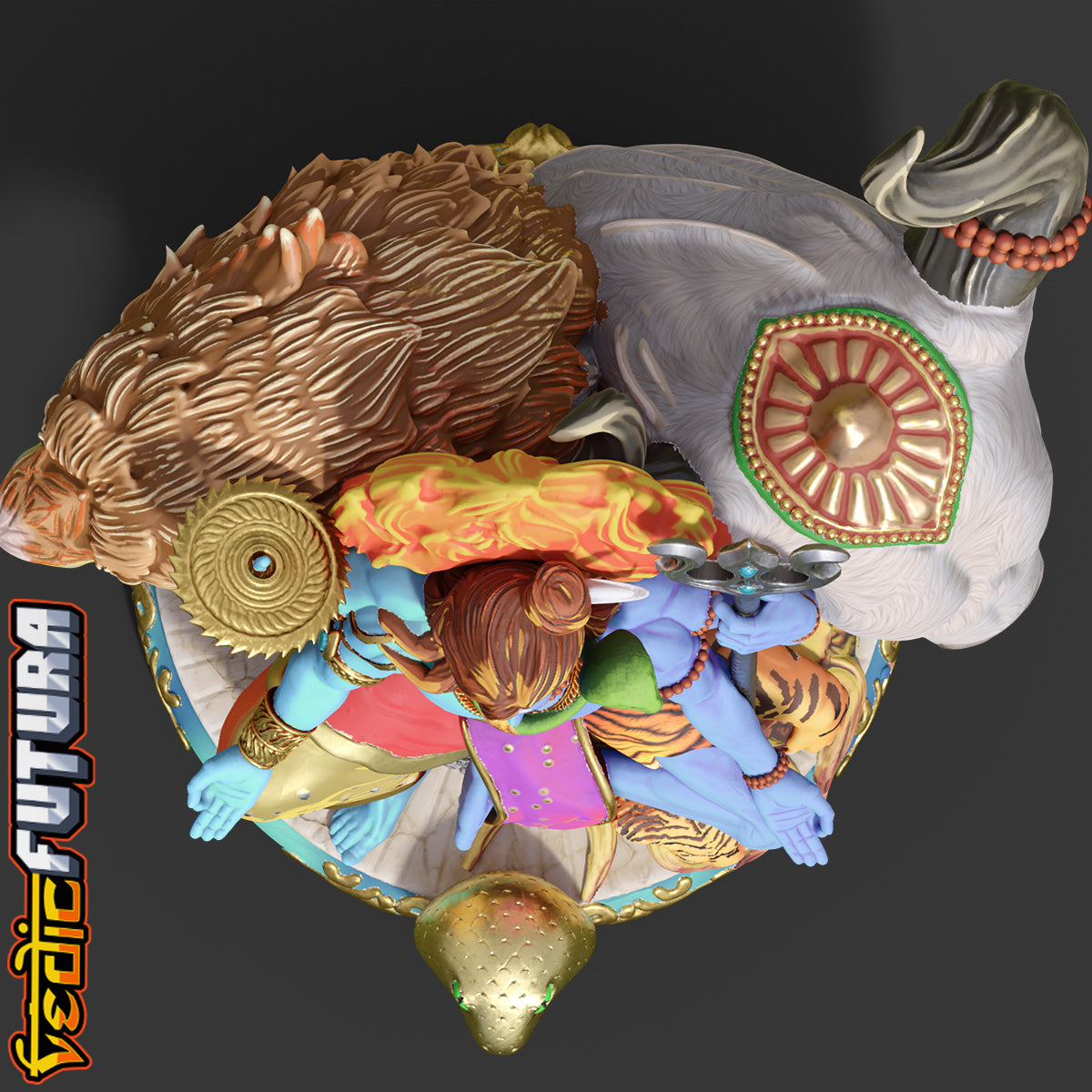 Harihara Diorama: Union of Shiva and Vishnu