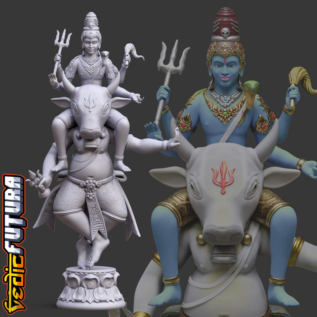 Tandava on Nandi: Balinese Shiva