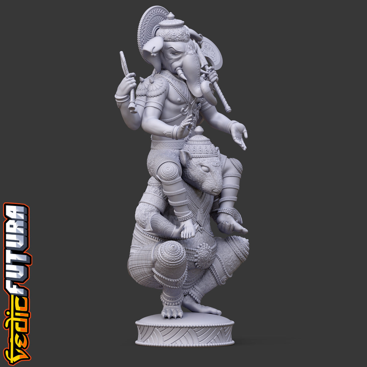 Guardian of Gateways: Ganesh Astride the Rat