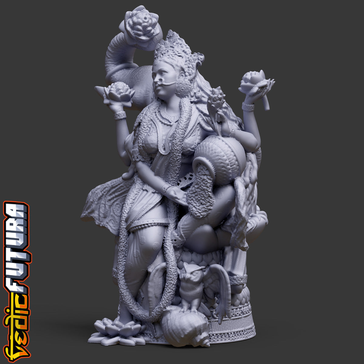 Gaja Lakshmi with Owl