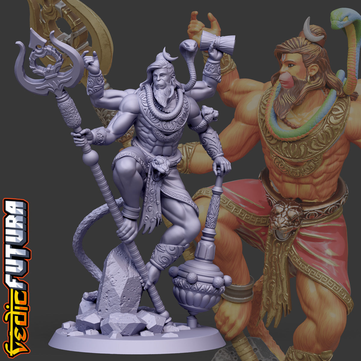 Rudra-Anjaneya: The Shiva–Hanuman Composite
