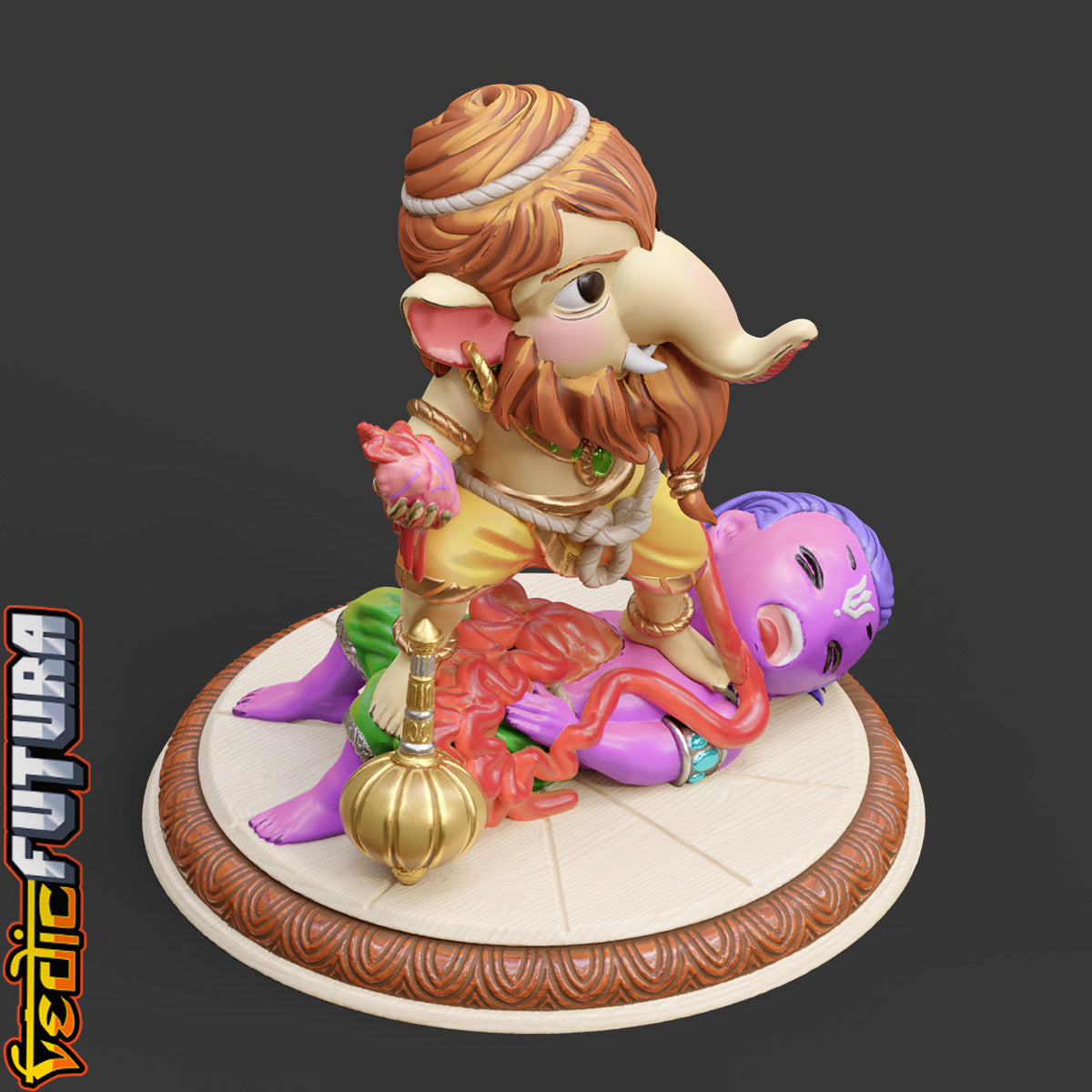 Chibi Narasimha Ganapati: Slayer of Hiranyakashipu