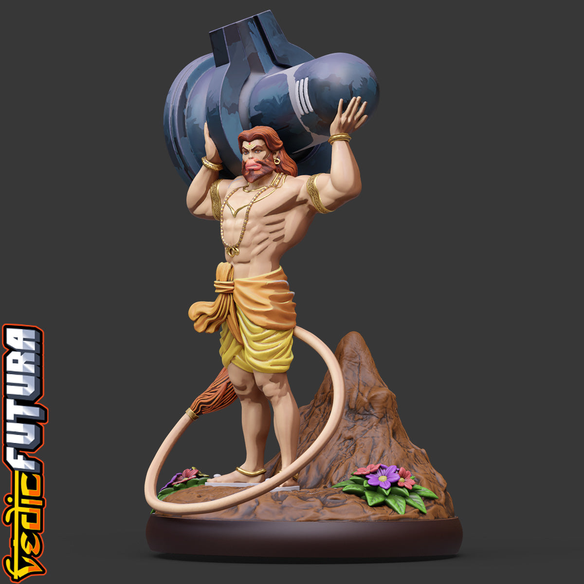 Hanuman Bearing the Shiva Lingam