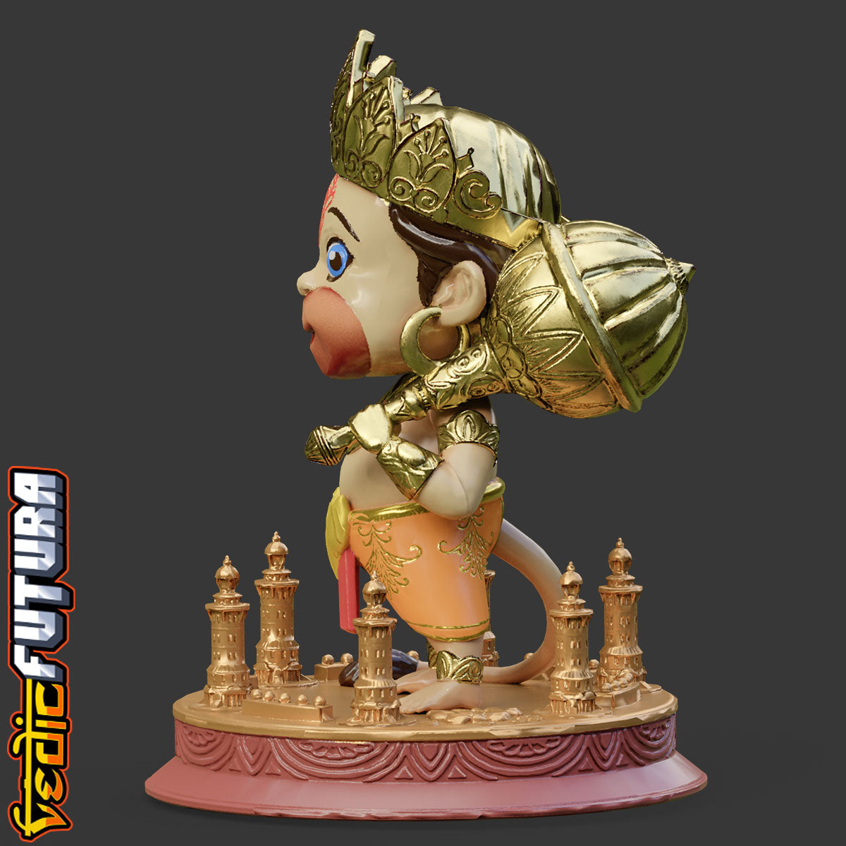 Chibi-Hanuman the Mighty - [Easy Paint]