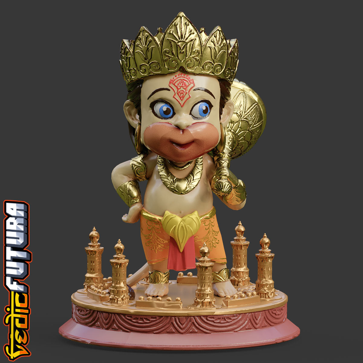 Chibi-Hanuman the Mighty - [Easy Paint]