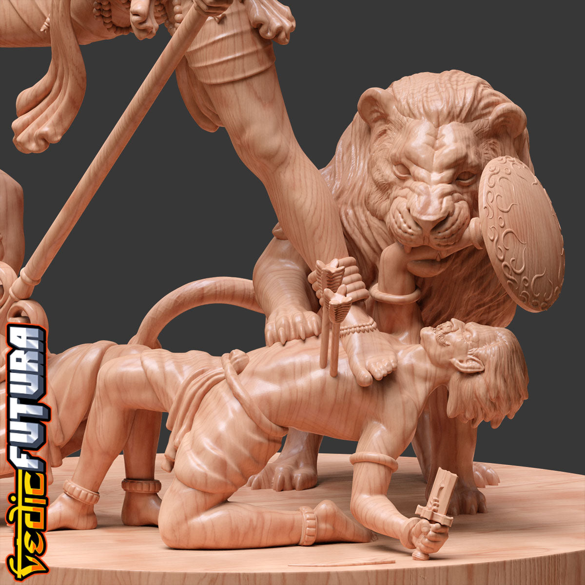 The Serene Warrior: Durga Vanquishing Demons
