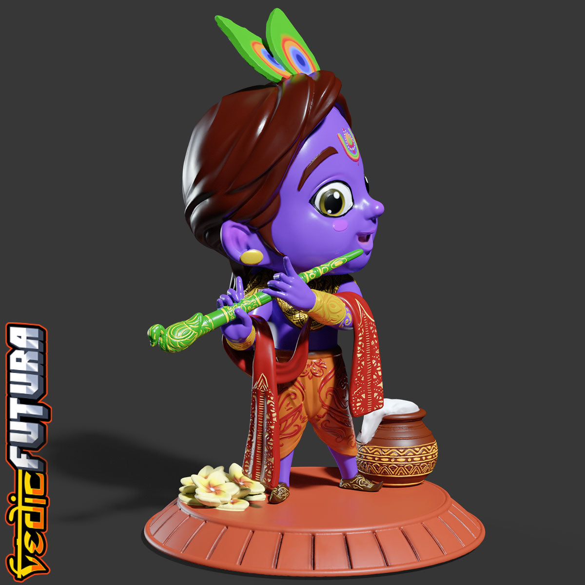 Krishna Chibi - The Divine Child [Easy Paint]