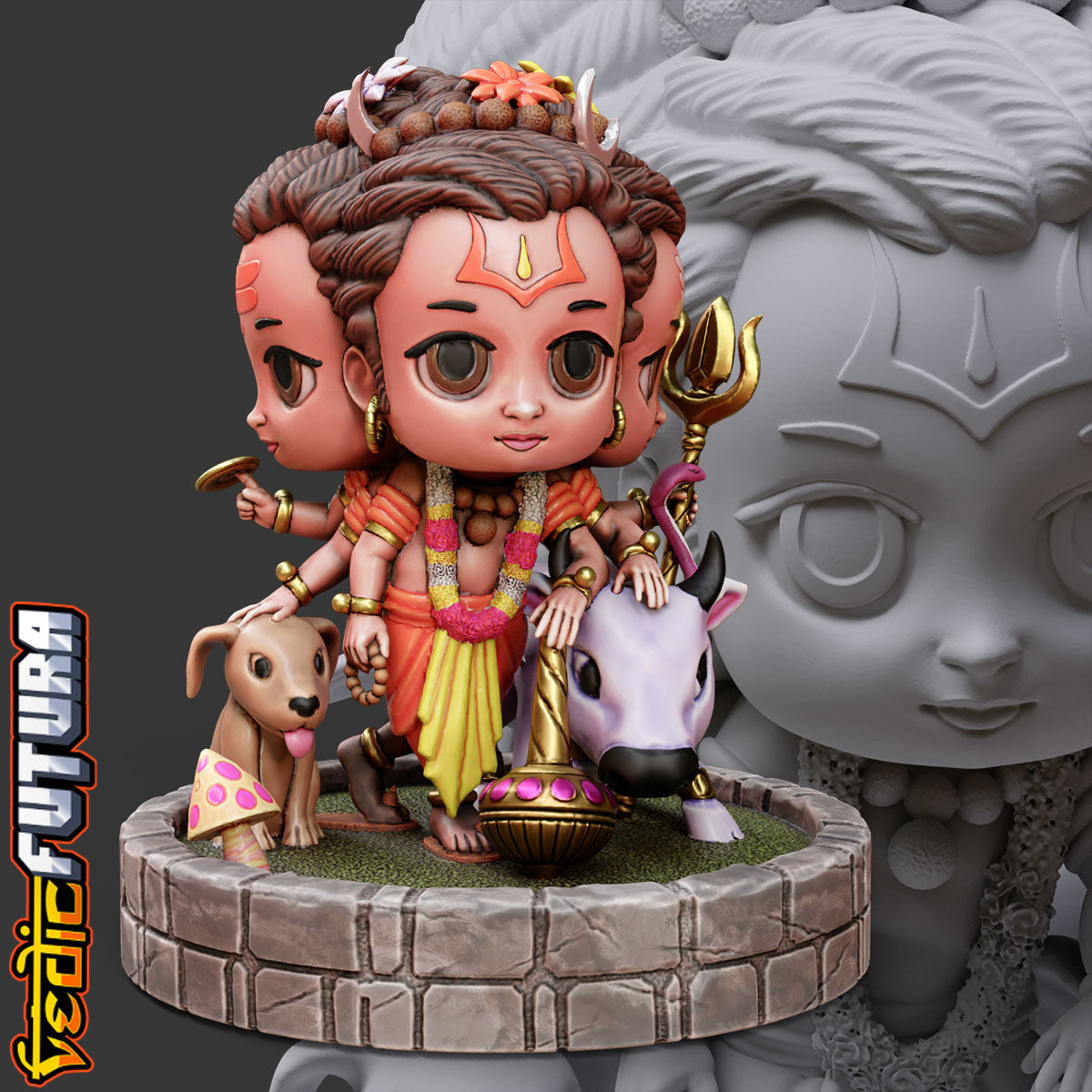 Chibi Dattatreya: The Divine Yogi of the Trimurti