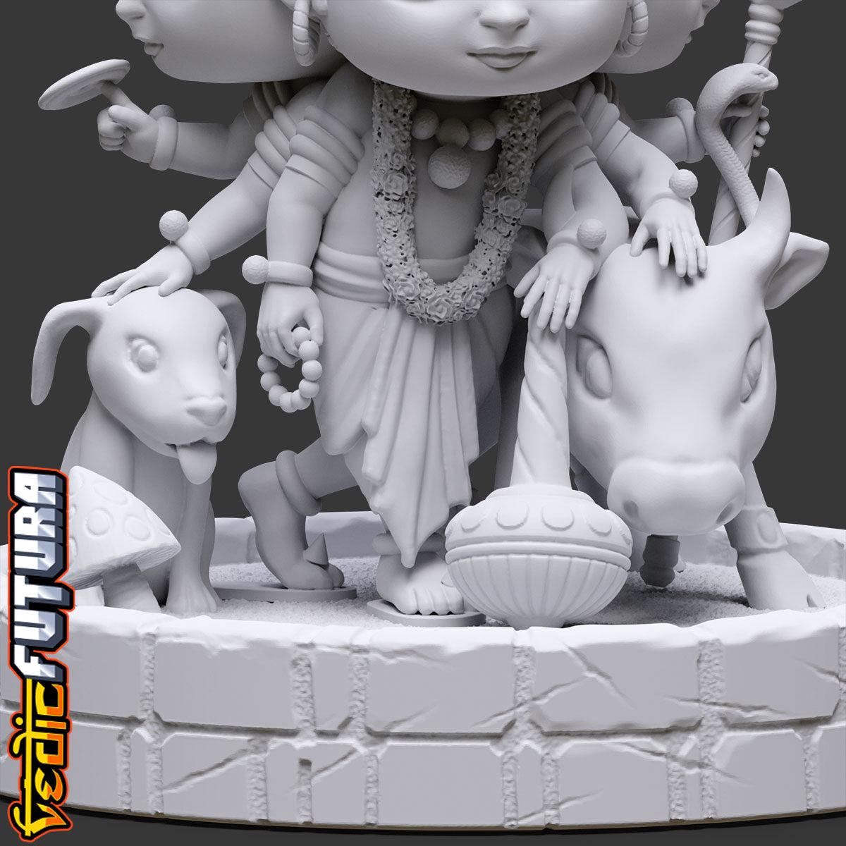 Chibi Dattatreya: The Divine Yogi of the Trimurti