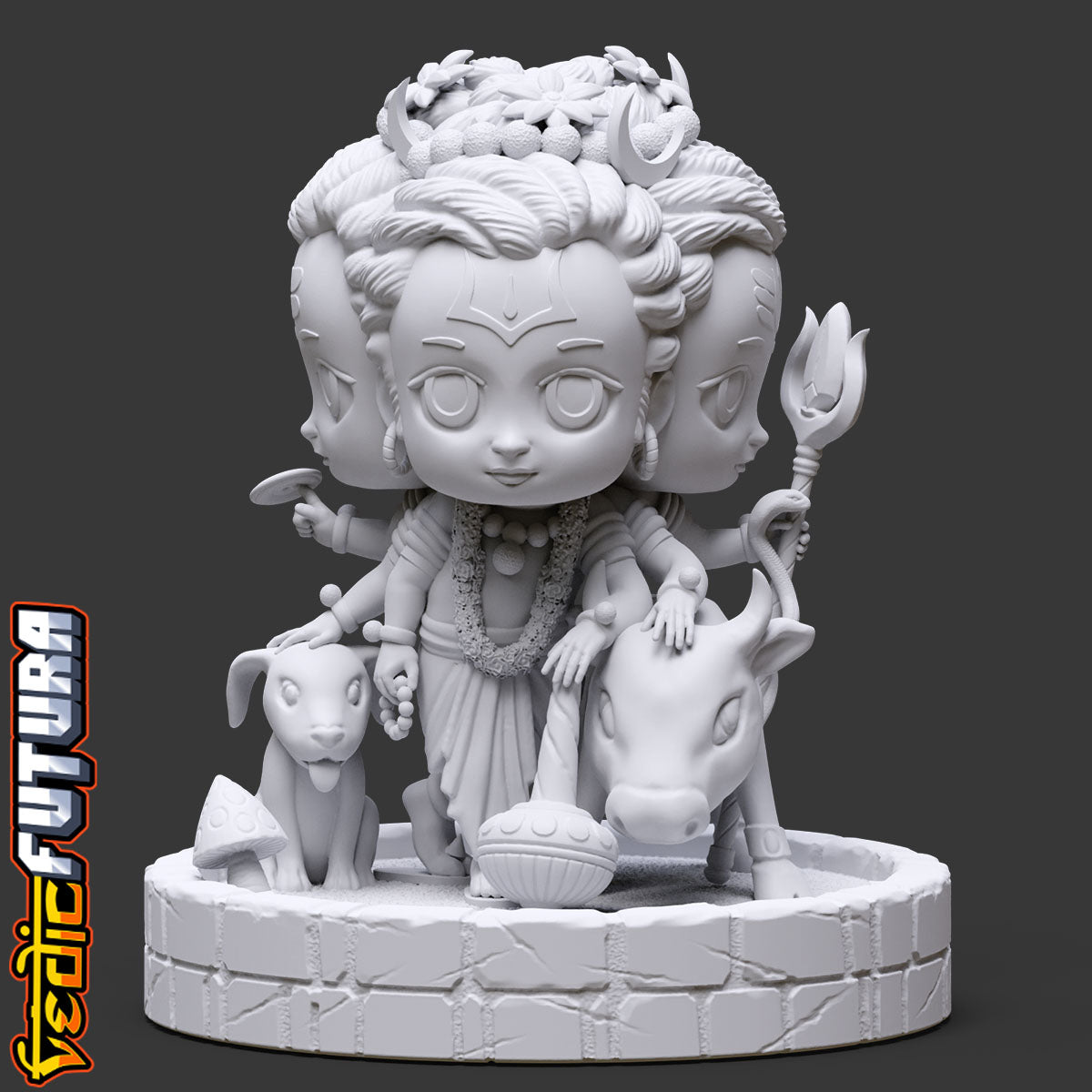 Chibi Dattatreya: The Divine Yogi of the Trimurti