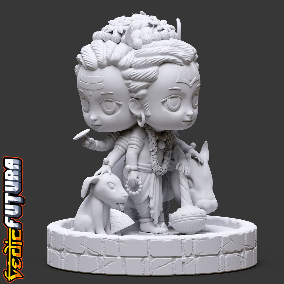 Chibi Dattatreya: The Divine Yogi of the Trimurti