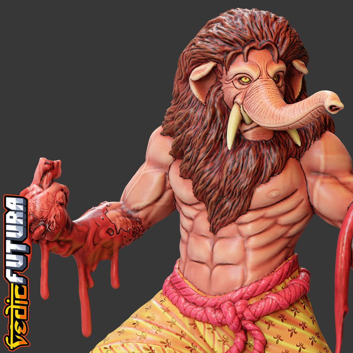 Lord Ganesha as Narasimha: Conqueror of Evil