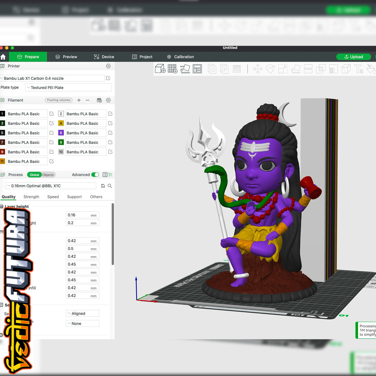 Chibi Shiva The Destroyer Cute [Easy Paint]