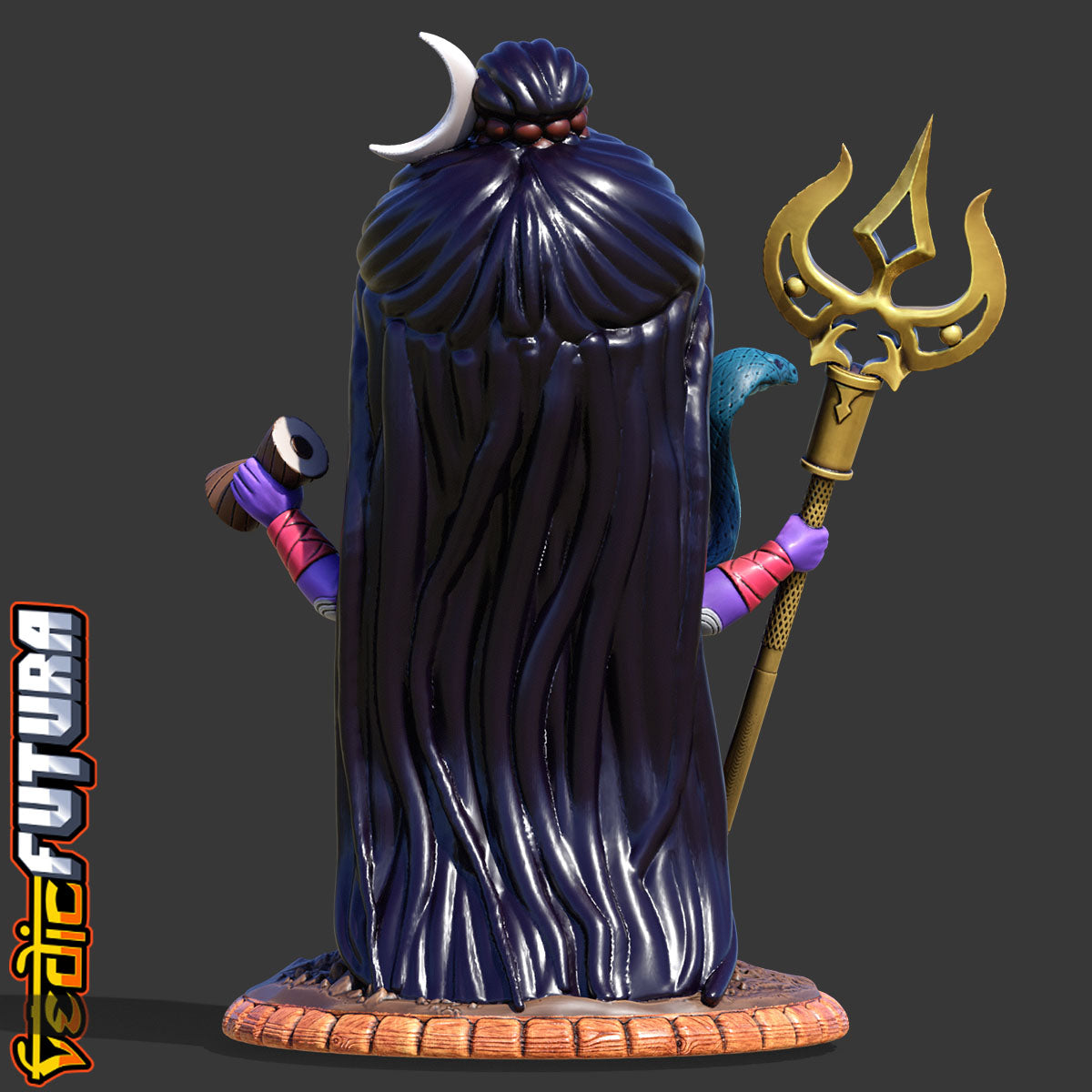 Chibi Shiva The Destroyer Cute [Easy Paint]